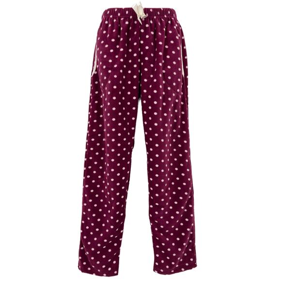 Polar Alt Pajama Bottom in Polka Dot Bordeaux Size Medium - Picture 3 of 9